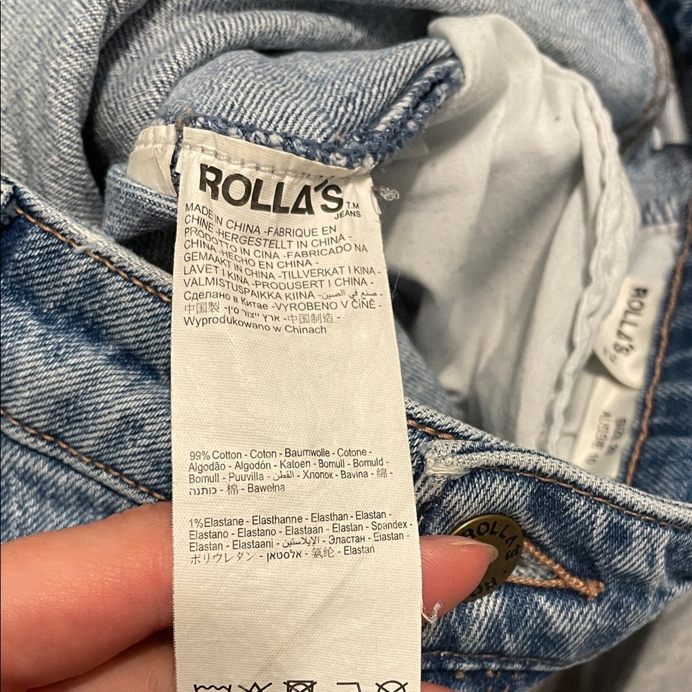 ROLLA'S High Rise Light Blue Jeans - Picture 5 of 5
